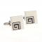 Silver Greek Inset Crystals Cufflinks 3.JPG